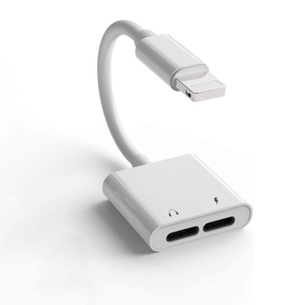 Apple Dual Lightning Jack Iphone Headphone Adapter