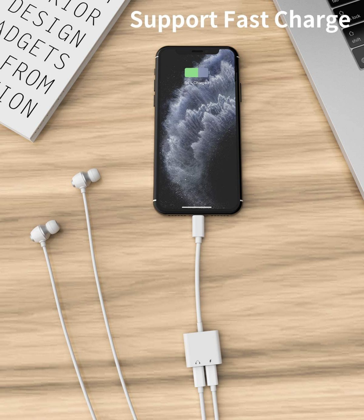 Apple Dual Lightning Jack Iphone Headphone Adapter - Image 2