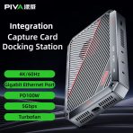 PIVA VD20 4K60Hz Video Capture Card Gaming Docking Station Gigabit Ethernet Port PD100W Fast Charging for Live Streaming - Image 3