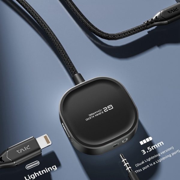 Hot Selling 🔥 Piva G2 iPhone Dual Splitter 3.5mm Lightning MFI Certified Chipset by Apple with Long Wire Best price ✅ Better then Plextone and others 💀