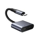 Apple Dual Lightning 2 in 1 Jack Iphone Headphone Adapter
