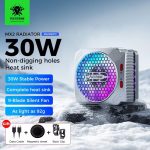 Hot Selling 🔥 Esports Plextone MX2 Magnetic + clips Cooling Fan for IOS Android & iPad Tabs PUBG Cooler with Icing Feature🥶