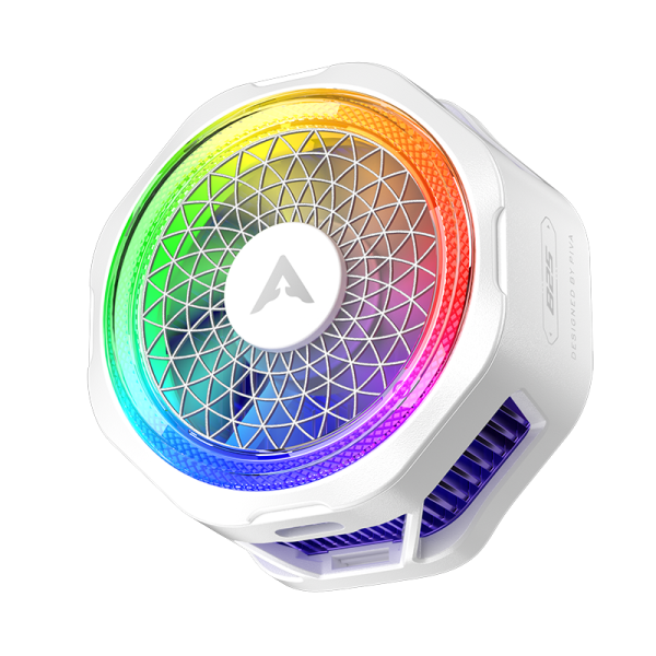 E-Sports🔥 Piva B25 White Magnetic For Gaming Pubg Mobile (Cooling Fan)