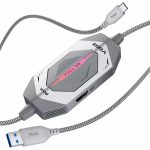 PIVA VD03 1080P 60Hz Video Capture Card USB3.0 Game Docking Station PD6OW Fast Charging Audio Bridge Dual
Screen Live Streaming