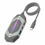 PIVA DS6PRO 6-in-1 Game Docking Station PD60W Fast
Charging USB3.0 HUB 4K60FPS Type-C AUX Adapter for PUBG