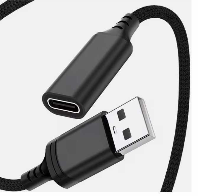 screenshot-11 PIVA 1m USB extension Cable for USB-C headphones & Earphones Use with PC and other USB-A ports (Black) - Image 1
