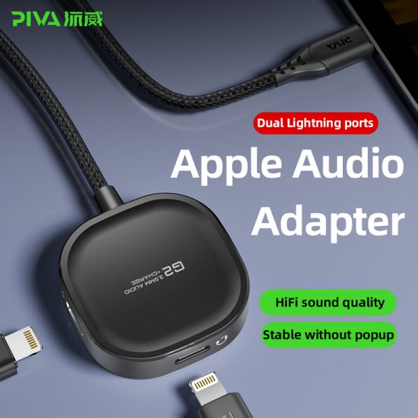Hot Selling 🔥 Piva G2 iPhone Dual Lightning Splitter MFI Certified Chipset by Apple with Long Wire Best price ✅ Better then Plextone and others 💀