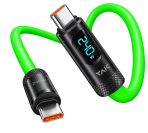 Hot Selling 🔥 PIVA Type-C to Type-C Cable with Built-in Display Dirt-Resistant Silicone Material. 240W